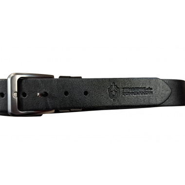 Ремень кожаный с эмблемой "Альфа", коробка