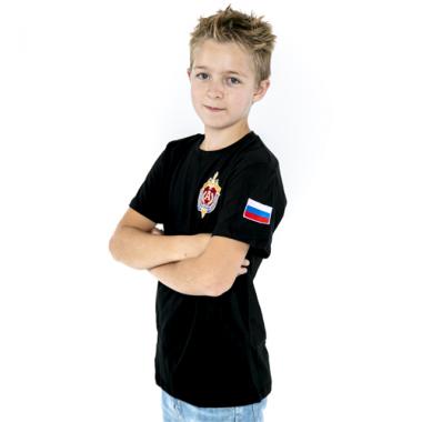 Футболка детская "Альфа", чёрный