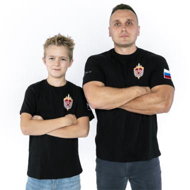 Футболка детская "Альфа", чёрный