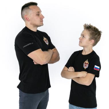 Футболка детская "Альфа", чёрный