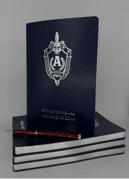 Ежедневник "Альфа" синий серебро
