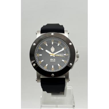 Часы "ФСБ РФ" кварцевые на каучуковом ремне