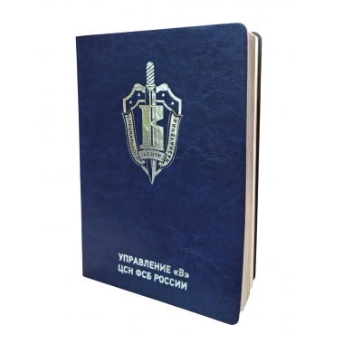 Ежедневник "Вымпел" синий серебро