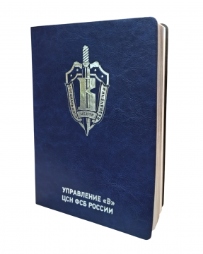 Ежедневник "Вымпел" синий серебро