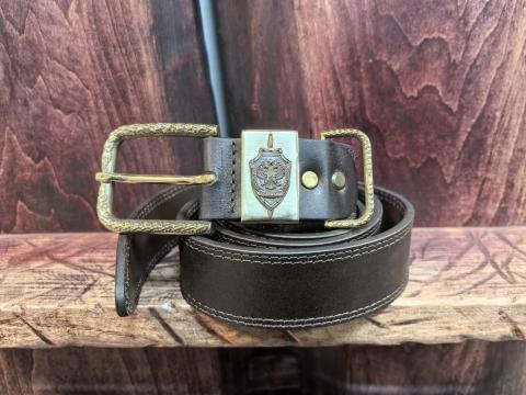 Ремень кожаный "ФСБ РФ"