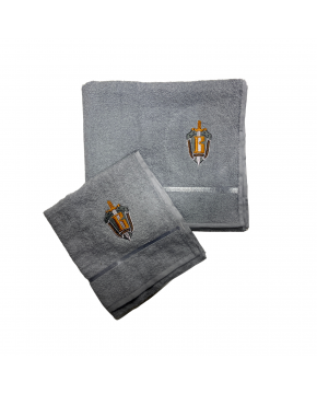 Полотенце-набор "Вымпел" вышивка, серый