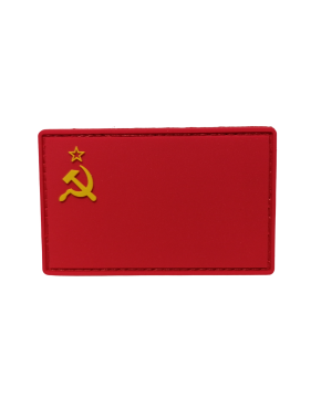 Шеврон ПВХ "Флаг СССР" красный